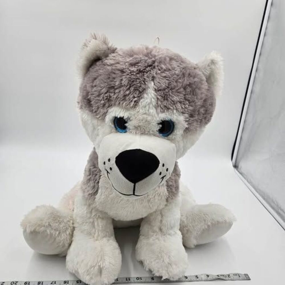 Plush soft toy wolf dog